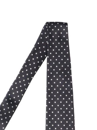 Tom Ford Polka Dot Silk Necktie - Black