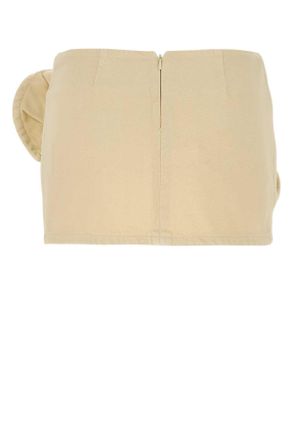 Magda Butrym 203426 Beige Exterior: Cotton Abiti Dress