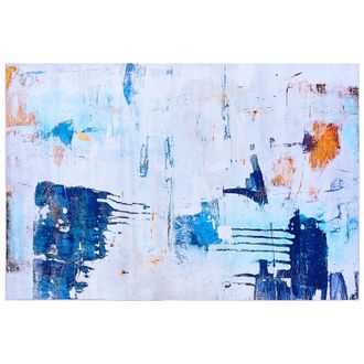 Beliani Beliani - Alfombra Multicolor 160 X 230 Cm Efecto Pintura Abstracta Impresa Pelo Corto Estilo Moderno Adapazari