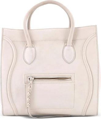 Celine Phantom Bag Grainy Leather Medium tote bag - Wit