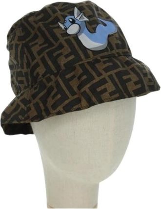 Fendi Cappello Pre-owned Zucca Canvas - - Pre-owned - Donna - Marrone - ONE SIZE