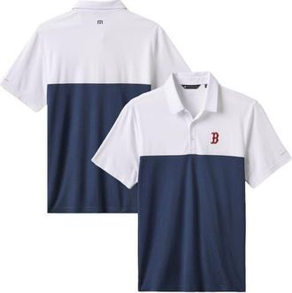 Travis Mathew Mens TravisMathew White/Navy Boston Red Sox Home Run Leader Polo at Nordstrom, Size Xx-Large