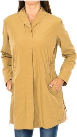 Armani Jeans Blazer - Dames - Parka Jassen - Bruin - M - Polyester - Jassen