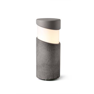 Netlighting Block Outdoor Bollard Pedestal Light Concrete 1x E27 IP65 in Grey