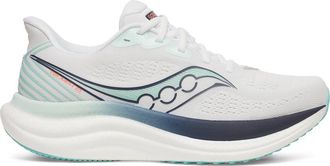Saucony Triumph 23 Running Shoe in White/Navy at Nordstrom, Size 11.5
