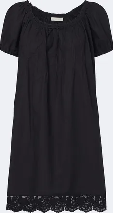 Faithfull The Brand Conca lace-trimmed cotton minidress