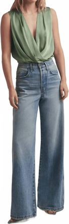 Favorite Daughter Masha Super High Rise Wide Leg Jeans In Haven