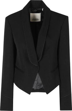 Isabel Marant Pialena Jas - Dames - Blazers - Zwart - XS - Wol - Jassen