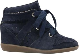 Isabel Marant Bobby Sneakers - Dames - Sneakers - Blauw - 37 EU - Leer - Schoenen
