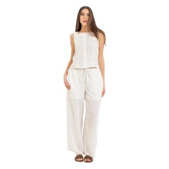 Kocca Wide Trousers, female, White, Size: XS Suit Trousers