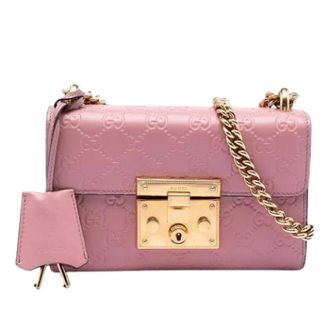 Gucci Pre-owned Padlock Crossbody Bag - - Pre-owned - Donna - Rosa - ONE SIZE