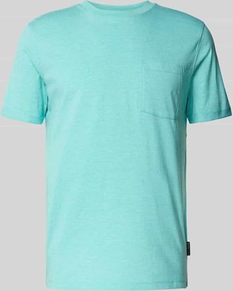 Tom Tailor Denim Regular Fit T-Shirt aus reiner Baumwolle in Gruen Melange, Größe XXL