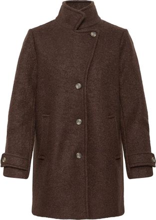 Ichi Cappotto Monopetto - - Coats - Donna - Marrone - M