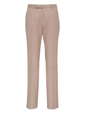 Ermenegildo Zegna tailored straight-leg trousers - men - Wool - 35 - Neutrals