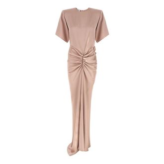 Andamane Dames, Jurken, Roze, Maat: 2XS Satijn