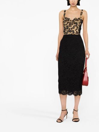 Dolce & Gabbana Lace Skirt - Black