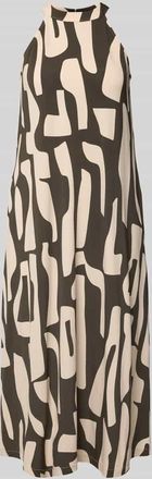 OPUS Midikleid im Allover-Look Modell Wina dune in Khaki, Gr&ouml;&szlig;e 34