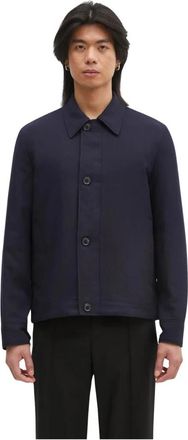 Paul Smith Wool Jacket - Heren - Zomerjassen - Blauw - M - Wol - Jassen