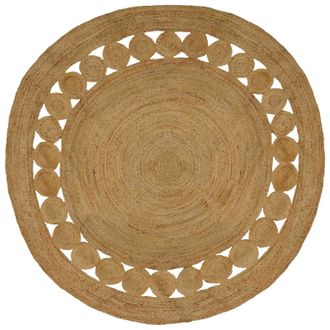 vidaXL Alfombras De &Aacute;rea Natural &Oslash; 240 Cm Yute Vidaxl