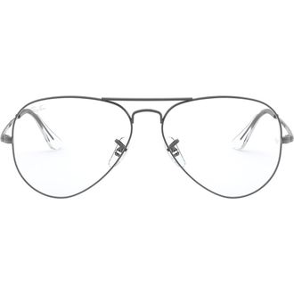 Ray-Ban 6489 58mm Optical Glasses in Shiny Gunmetal at Nordstrom