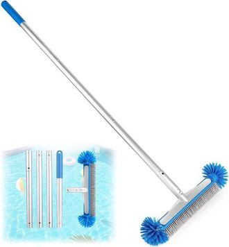OEM Cepillo Redondo Para Piscinas Con Mango Telesc&oacute;pico Extra&iacute;ble Y Cerdas Hemisf&eacute;ricas Para Limpiar Paredes, Azulejos Y Ba&ntilde;os - Ulisem