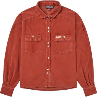 Amundsen & Scott Wild Velvet Shirt in Terra Red at Nordstrom, Size X-Large