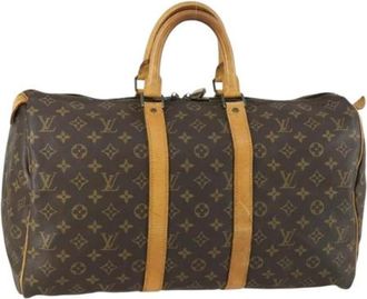 Louis Vuitton Pre-owned Weekend Bags, female, Brown, Size: ONE SIZE Pre-owned Vintage Weekend Bag