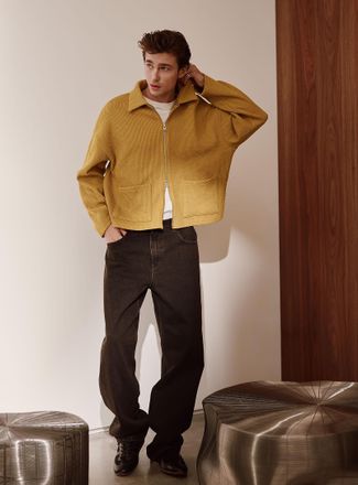 Le 31 Mens Vintage-washed black jean Bristol fit - Loose