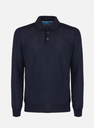Fefē Maglione a polo - Heren - Ronde hals truien - Blauw - 2XL - Truien & Vesten