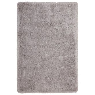 Beliani Beliani - Alfombra Peluda Gris Claro De Pelo Largo 200 X 300 Cm Rectangular Con Mechones De Algod&oacute;n Cide