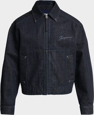 Jacquemus Men & apos;s The Canevas De-Nimes Denim Shirt Jacket