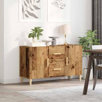 Berkfield Home Sideboard Old Wood 100x36x60 cm Engineered Wood in Brown | Size: 100 x 36 x 60 cm