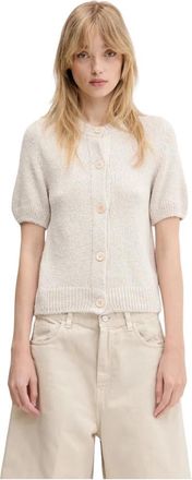 Our Legacy Gekrompen Vest - Dames - Vesten - Beige - XS - Truien & Vesten