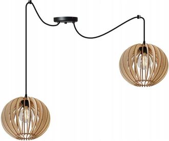 OEM L&aacute;mpara De Techo Colgante Led Moderna De Madera