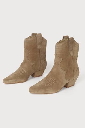 Matisse Footwear Womens Arlo Booties In Taupe Suede