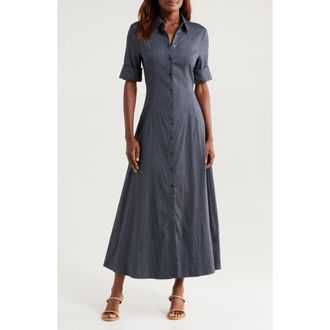 Staud Joan Shirtdress in Chambray at Nordstrom Rack, Size 12