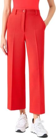 Akris Wool Gabardine Ankle Pants in Bright Red at Nordstrom, Size 10
