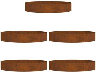vidaXL vidaXL Garden 5 pcs Brown 120 x 120 x 20 cm Corten steel