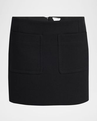 Bottega Veneta Front-Pockets Mini Pencil Skirt