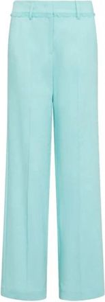 Marella Broeken > Wijde Broeken - Dames - Wijde Broeken - Blauw - S - Broeken