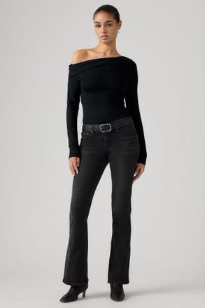 Levi's Low Slim Boot Jeans - Donna - 23X30 - Nero / Rodeo Princess
