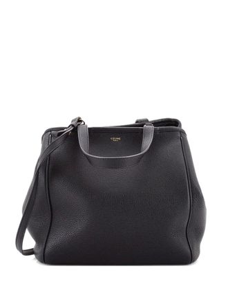 Celine Folded Cabas Leather Small tote bag - Nero