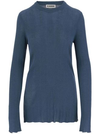Jil Sander wool jumper - women - Wool - 44 - Blue