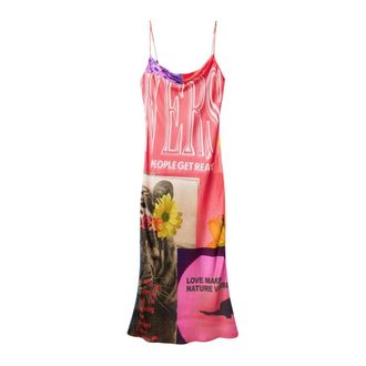 Desigual Kleedjes, Dames, Roze, XL, Vest Montpellier