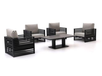 Bellagio la vita attrattiva Bellagio Cadora/Usini stoel loungeset 5-delig verstelbaar