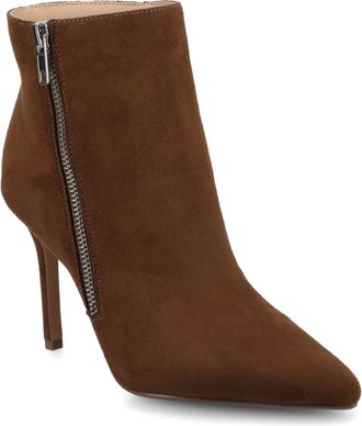 Journee Collection Womens Leyna Medium and Wide Width Zipper Detail Dress Booties