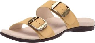 Spenco Vista Sandals Yellow Leather Arch Support NIB HAWK1934
