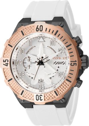 Invicta Aviator 39894 Heren Horloge - Quartz Uurwerk - Roestvrij Staal met zilveren Wijzerplaat - 50mm