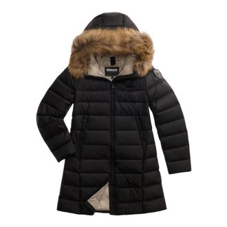 Blauer Kristin Long Down Jacket - - Coats - Donna - Nero - XL
