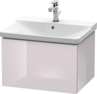 Duravit Duravit L-cube Mueble De Pared, Ancho 620mm, Profundidad 481, 1 Extra&iacute;ble, Se Ajusta A La Medida. Art&iacute;culo 233265, Color: Laca Blanca Lila Alto Brillo